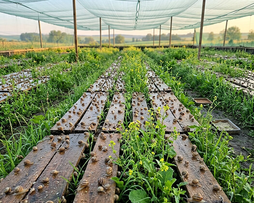Prohlídka chovu šneků na farmě Le Šnek