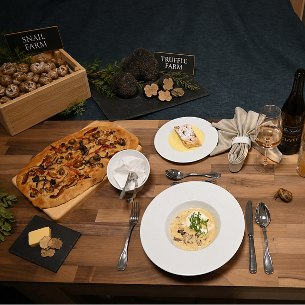 Exkurze na šnečí a lanýžové farmě s degustačním menu
